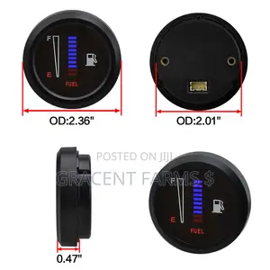 Flat Body Universal Vehicle Fuel Gauge Meter