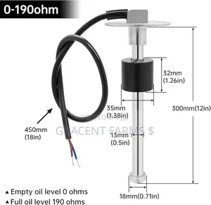 250ml Universal Vehicle Fuel Level Sensor