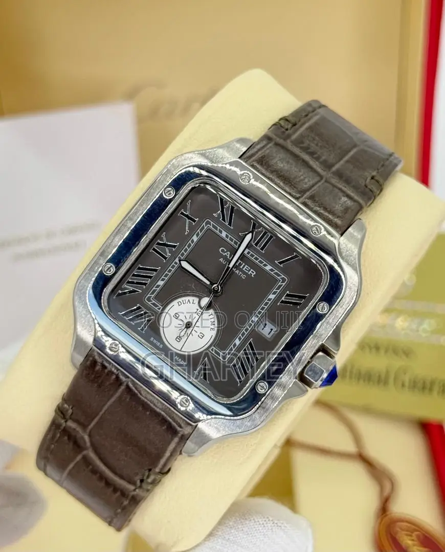 Premium Leather Mechanical Cartier Watch