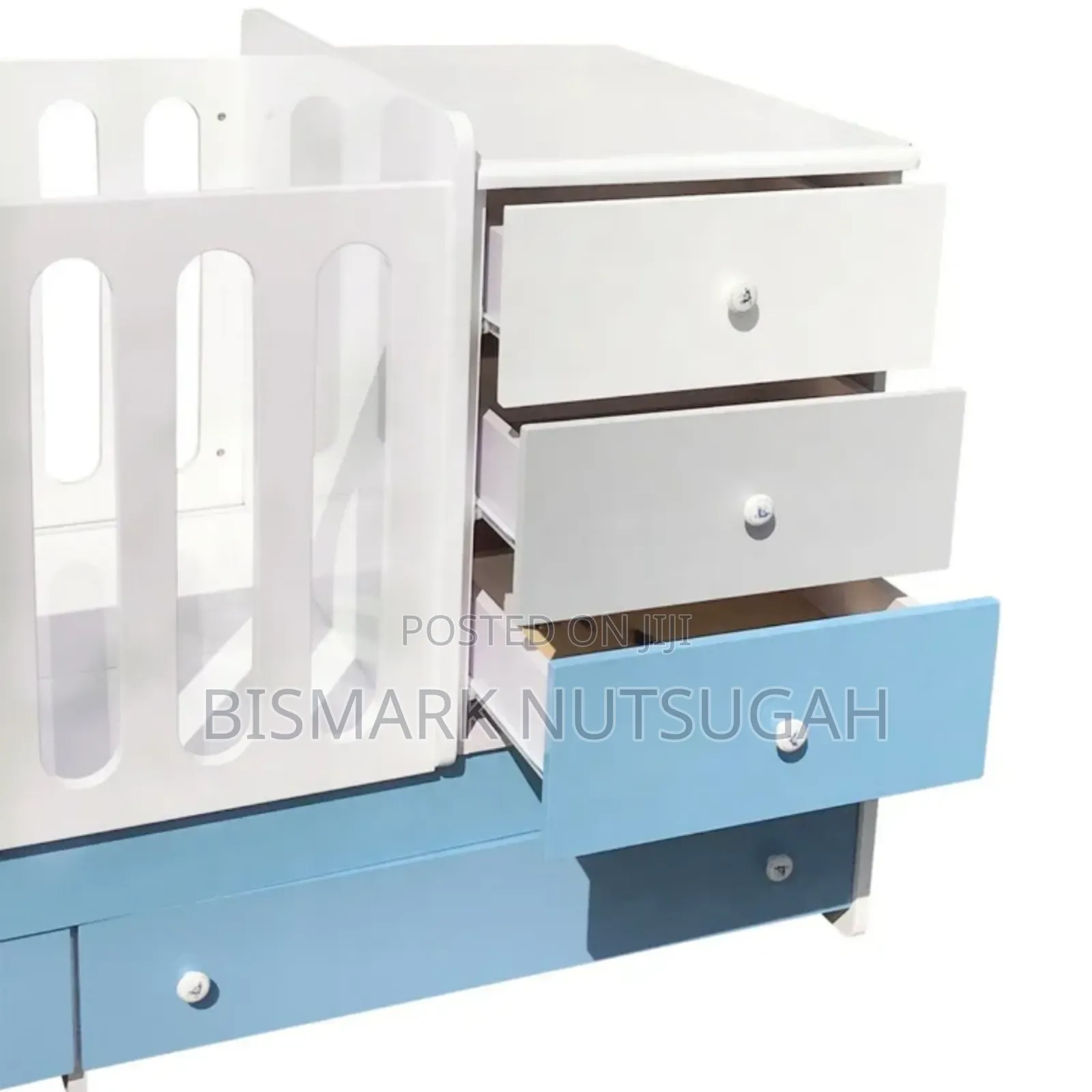 Drawer Wooden Baby Cot Bed