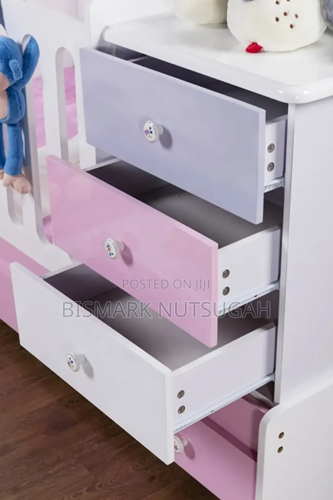 Drawer Wooden Baby Cot Bed