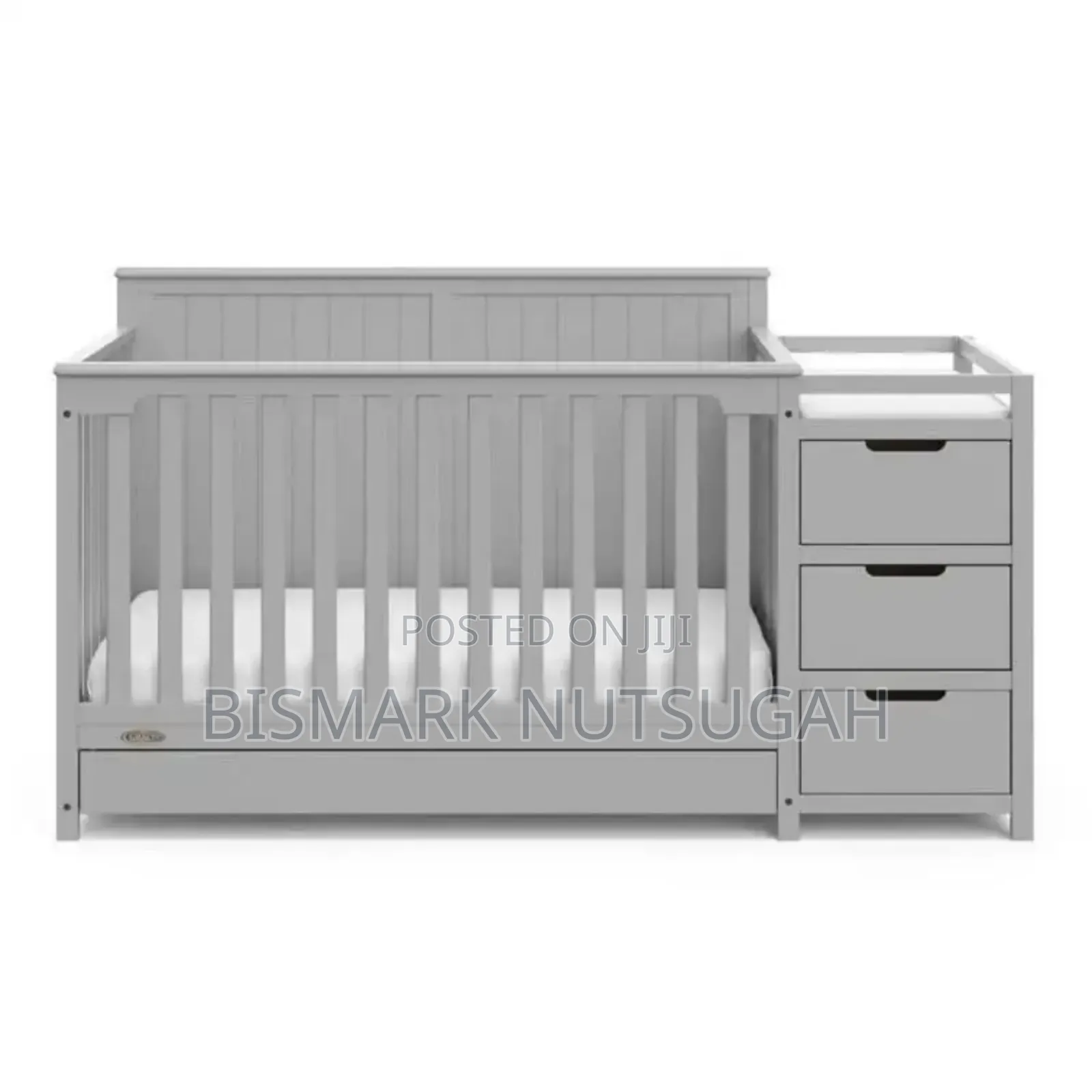 Drawer Wooden Baby Cot Bed