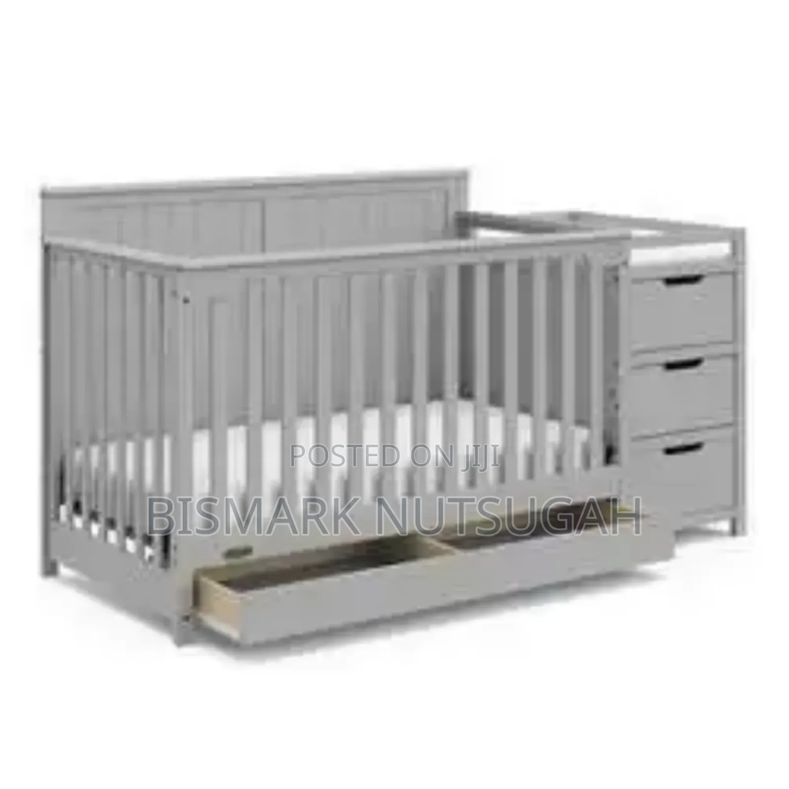 Drawer Wooden Baby Cot Bed