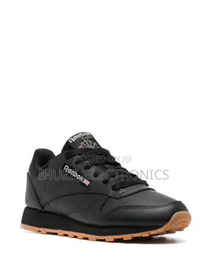 Reebok Classic Leather Black Gum Mens Sneakers (Sizes 46/47)