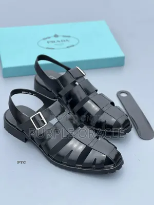 Prada Men's Classic Leather Sandals