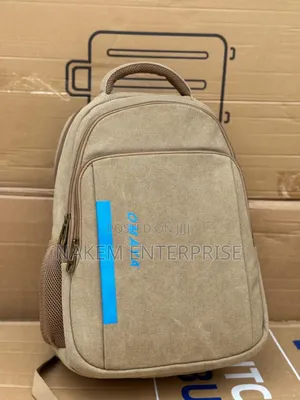 Omaya Khaki Backpack With Strong Texture for All Occasions