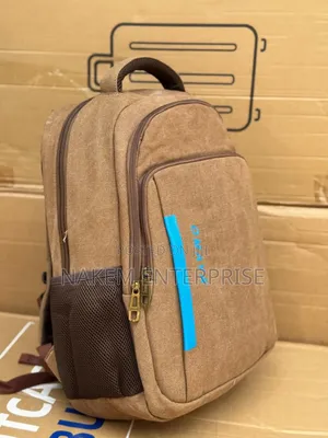 Omaya Khaki Backpack With Strong Texture for All Occasions