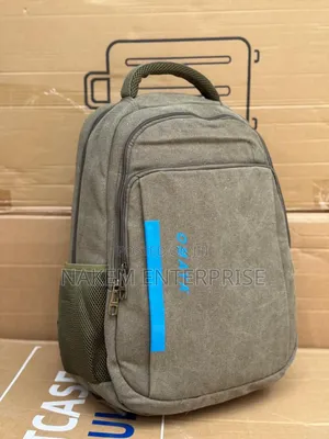 Omaya Khaki Backpack With Strong Texture for All Occasions