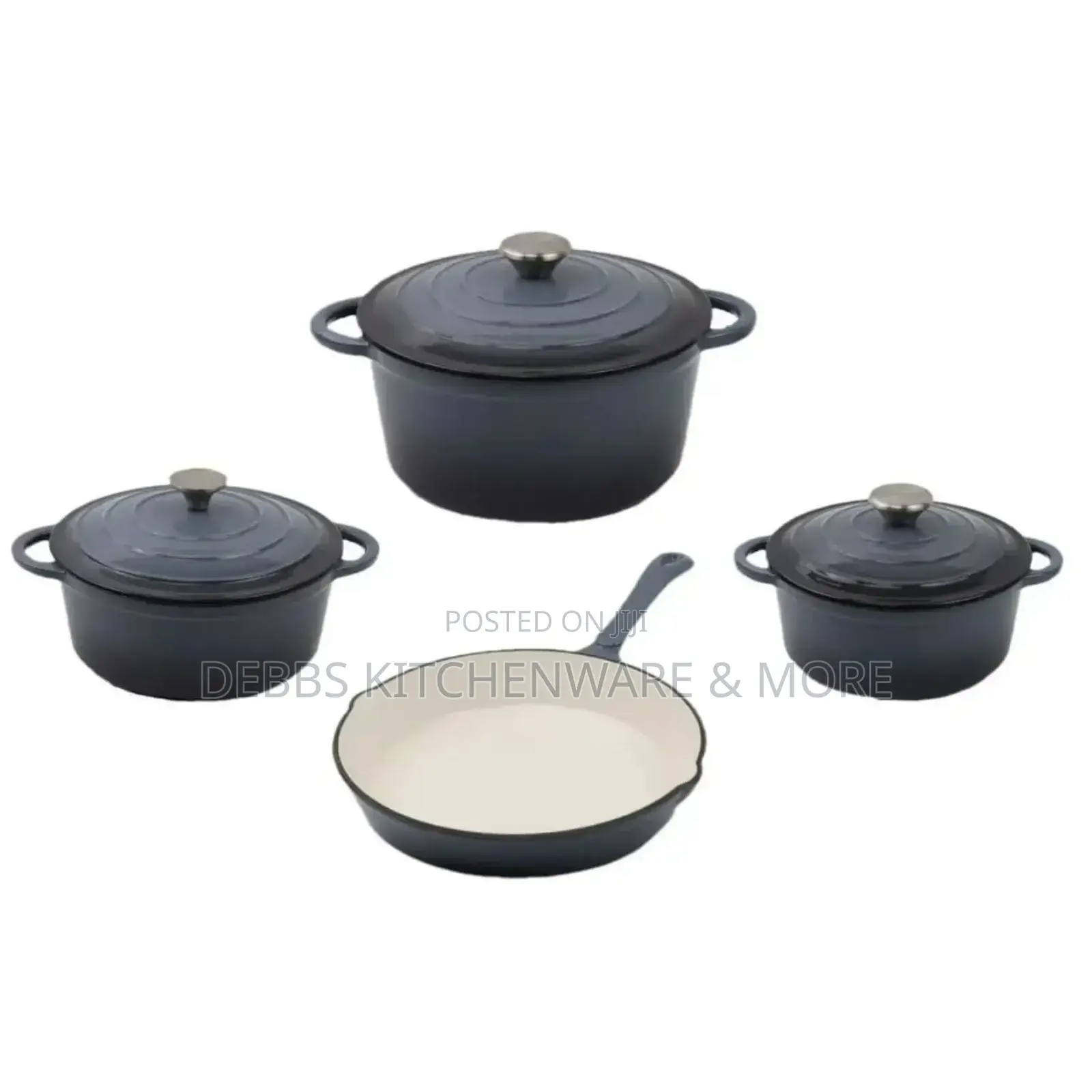 Cast Iron Casserole Cookware Set