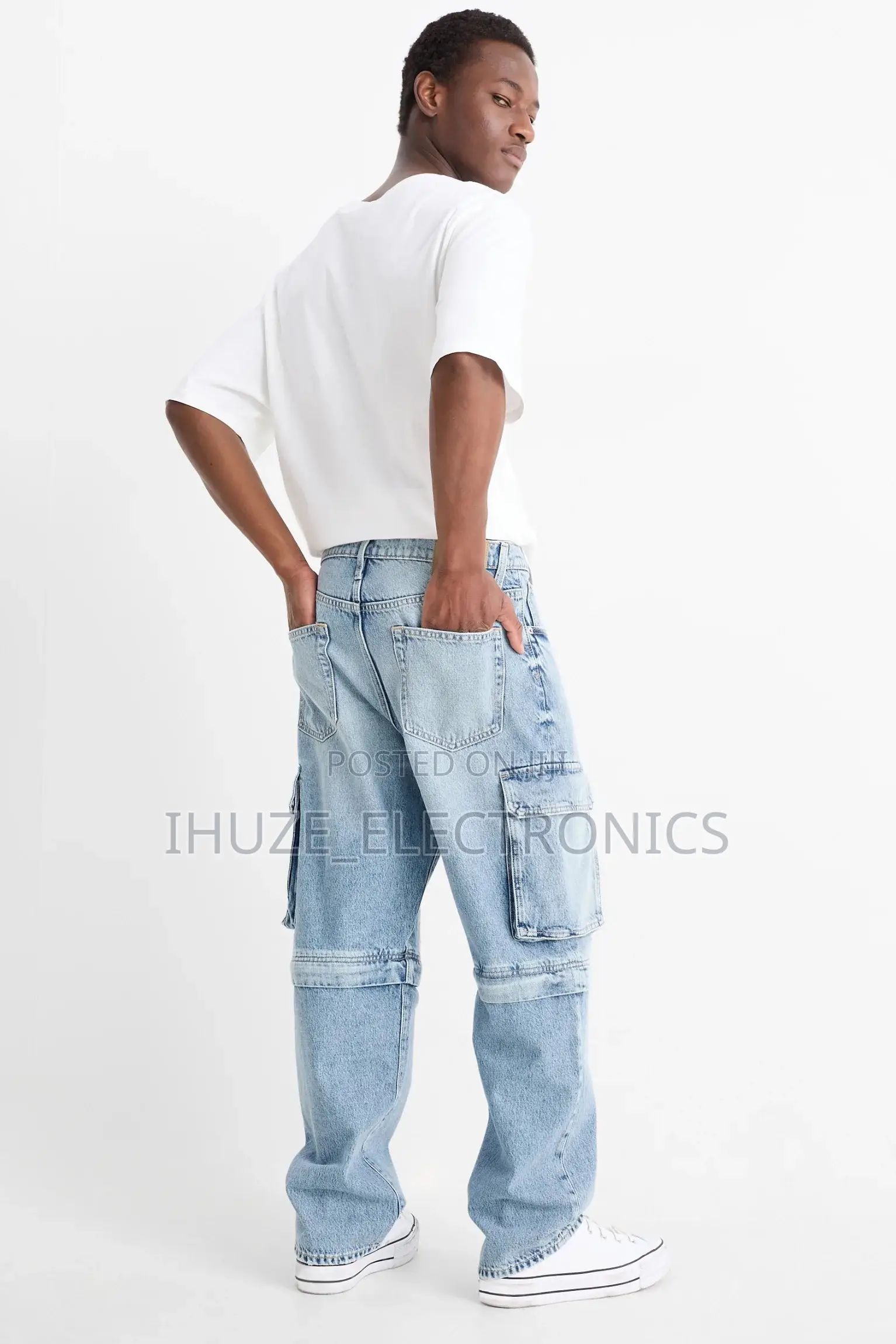 Denim Cargo Jeans From Us (Waist 30/Length 32)