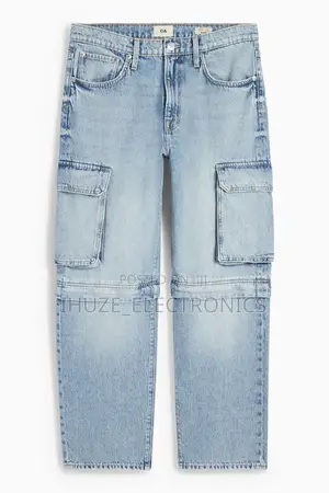 Denim Cargo Jeans From Us (Waist 30/Length 32)
