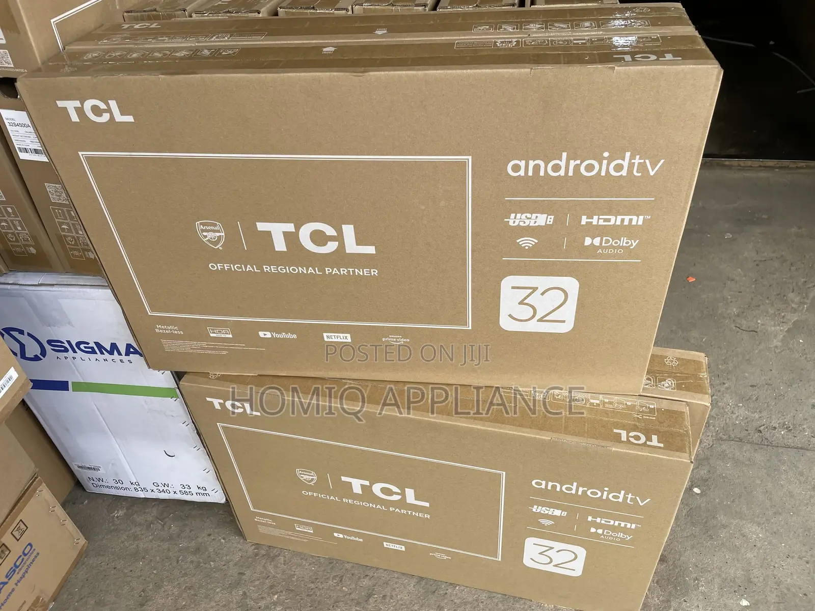New TCL 32inch Led 32s4500a FHD Smart Android Television