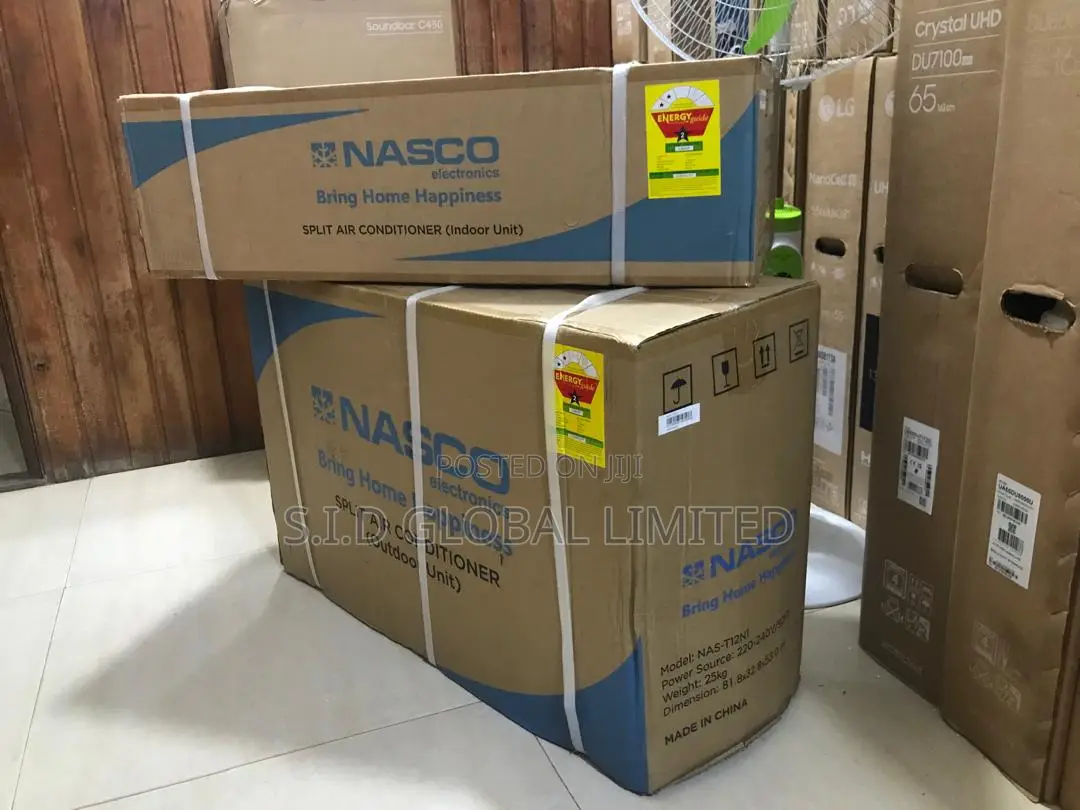 Plain White Panel Design Nasco 1.5 Split Air Conditioner