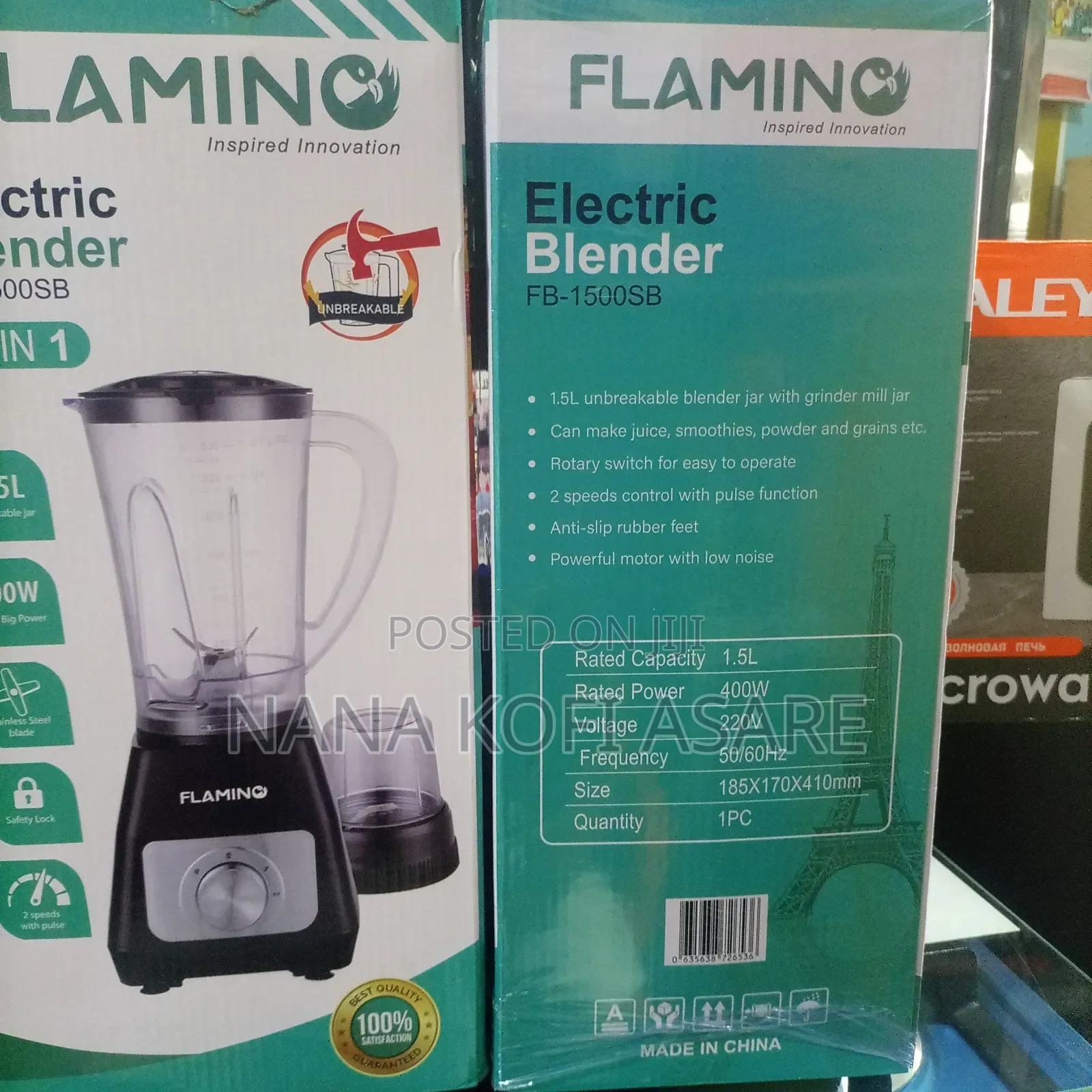 Flamino 1.5litres 2/1 Blender
