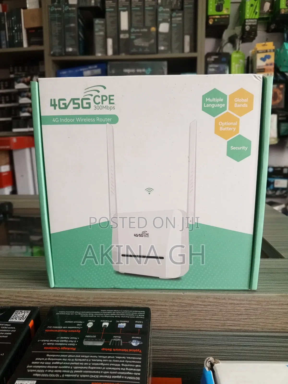 4g/5g Universal Sim Wireless Router With Backup Battery