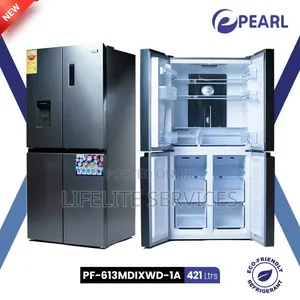 French Door Fridge+Dispenser Pearl 421litrs