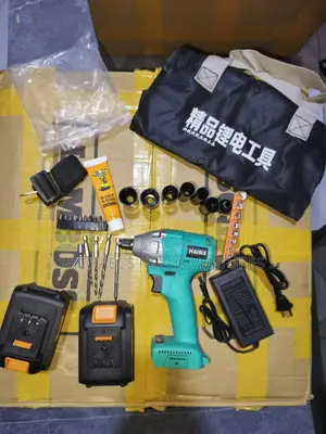 ‎2 Batteries Impact Brushless Drill Machine With Accessories