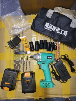 ‎2 Batteries Impact Brushless Drill Machine With Accessories