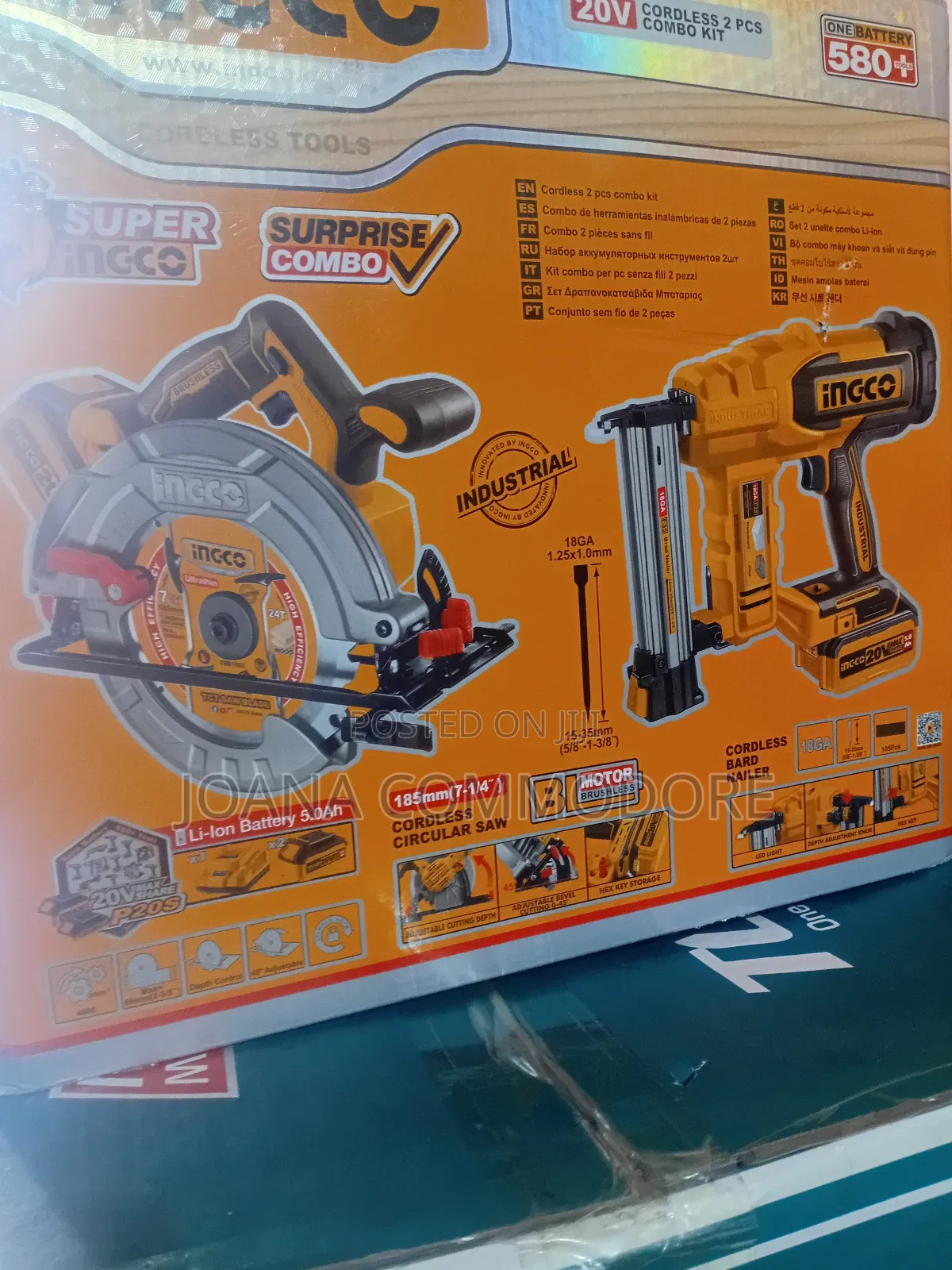 Ingco Combo Cordless Two PCS