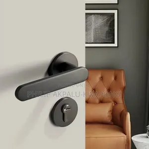 Modern Matte Black Door Lock