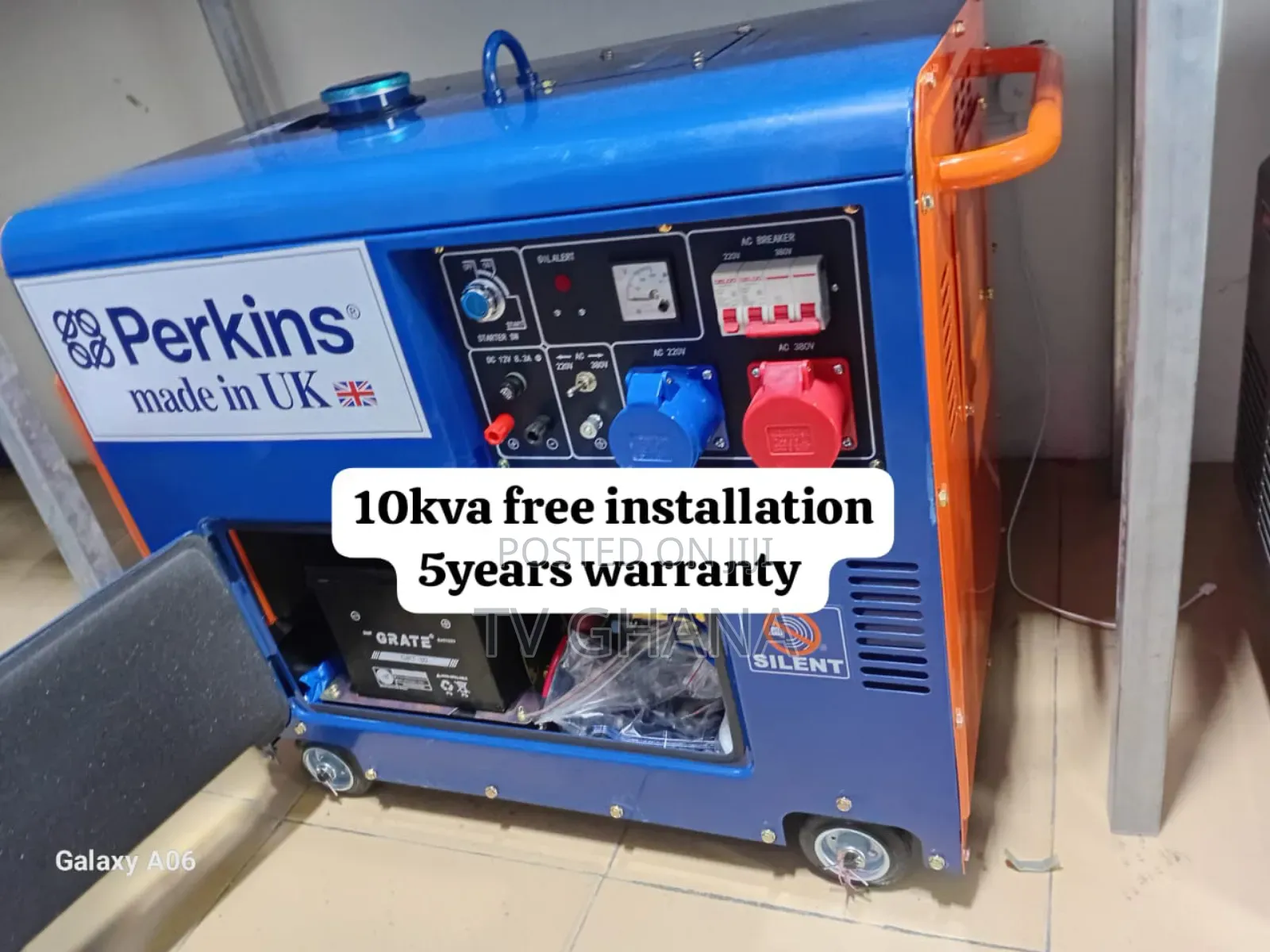 Tech Ready Backup Gen Perkins 10kva13000watts Diesel Silent