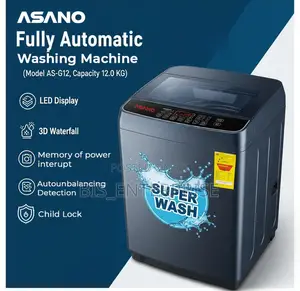 Asano Top Loading Washing Machine 12kg