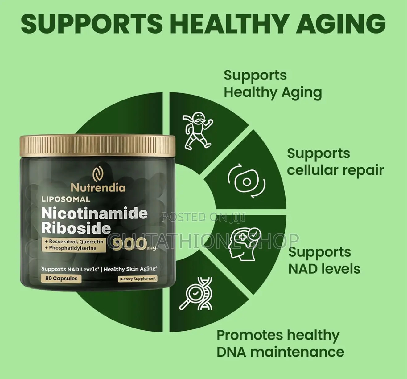 Nad+ Liposomal Nicotinamide Riboside Resveratrol Quercetin