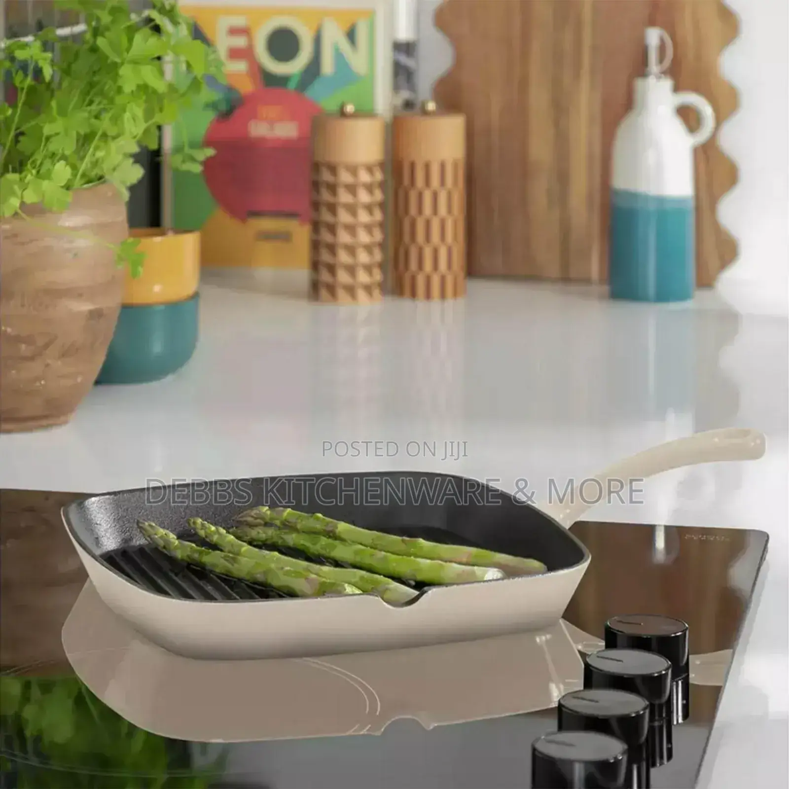 Habitat 24cm Cast Iron Casserole Griddle Uk 