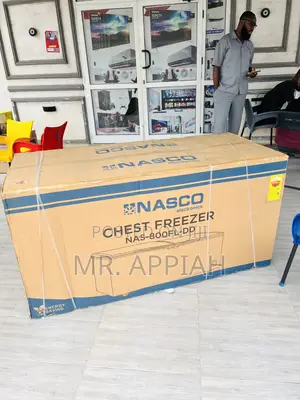 Awesome Nasco SingleDoor Chest Freezer(Nas 800fl, 600l)Gray
