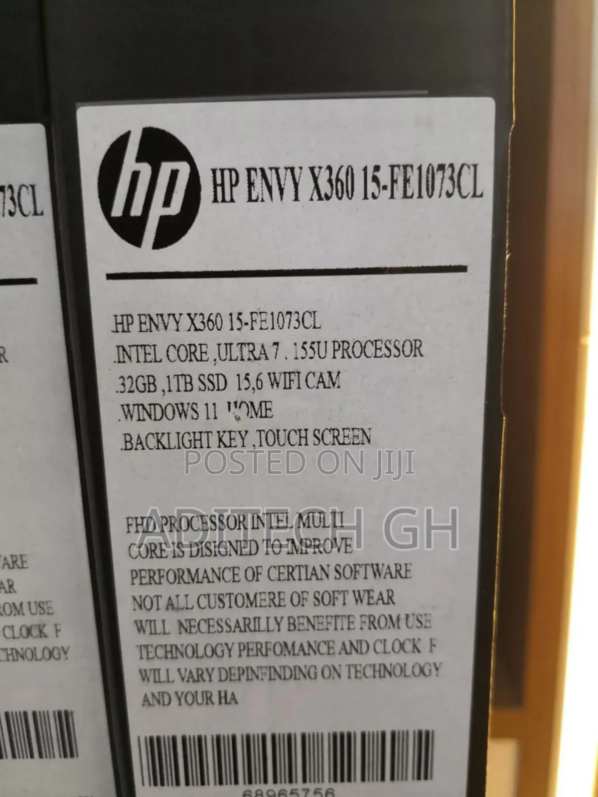 New Laptop HP Envy X360 15z 32GB Intel Core Ultra 7 SSD 1T