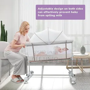 Baby Bed Side Crib With Storage Basket