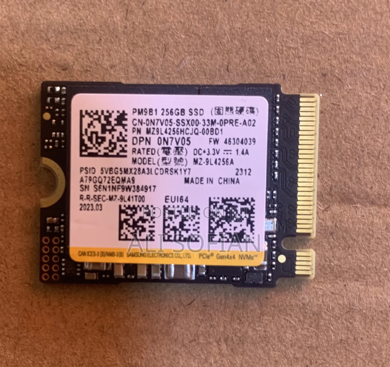 Pm9b1 256gb SSD M.2 Nvme Short Type