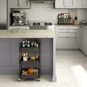 3-Tier Rolling Metal Storage Organizer