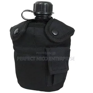 Military Tactical Water Canteen With Pouch
