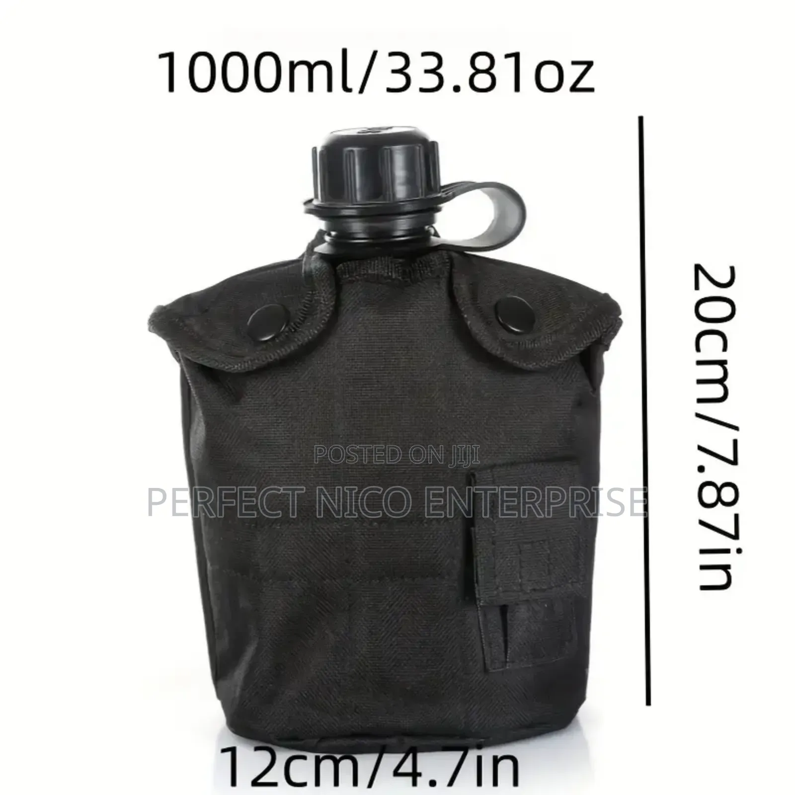 Military Tactical Water Canteen With Pouch