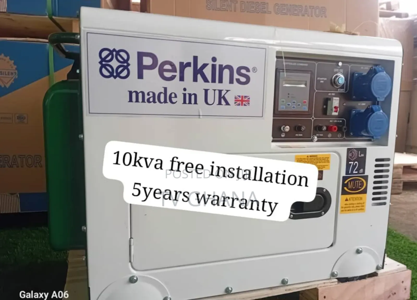 Zero Noise Tech Generator Perkins 10kva Diesel 13000watts