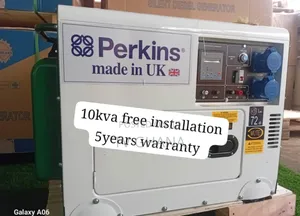 Zero Noise Tech Generator Perkins 10kva Diesel 13000watts