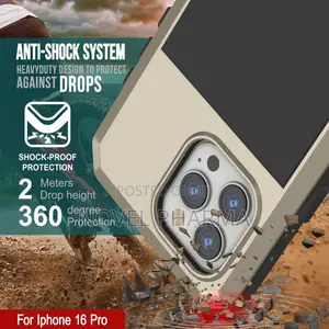 Heavy Duty Armour Case for iPhone 16pro Max (Black)