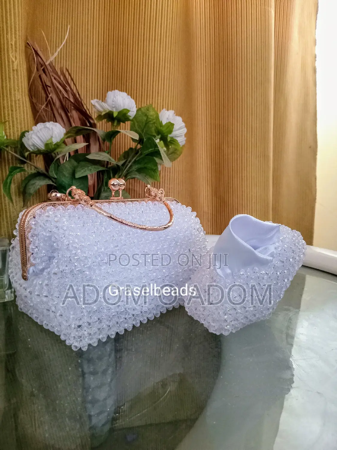Kisslock Handmade Beaded Bag