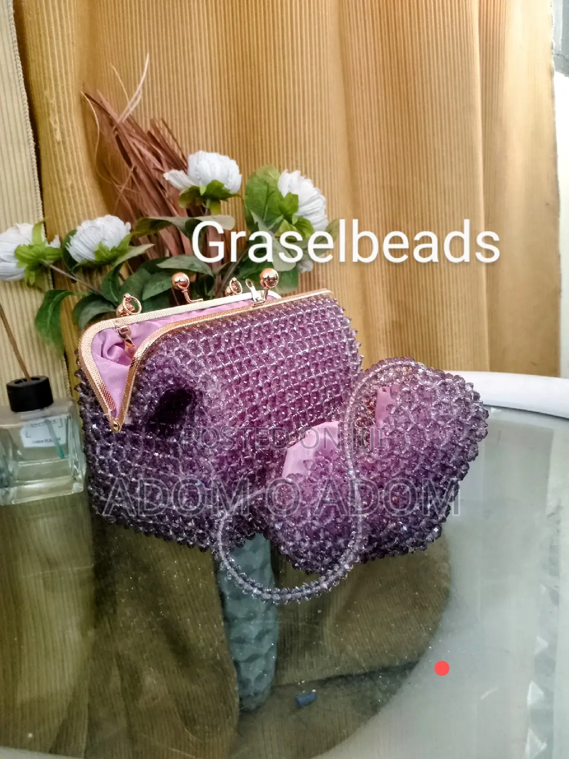 Kisslock Handmade Beaded Bag