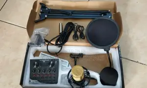 Soundcard and Shock Mount Bm 800 Mixer Kit