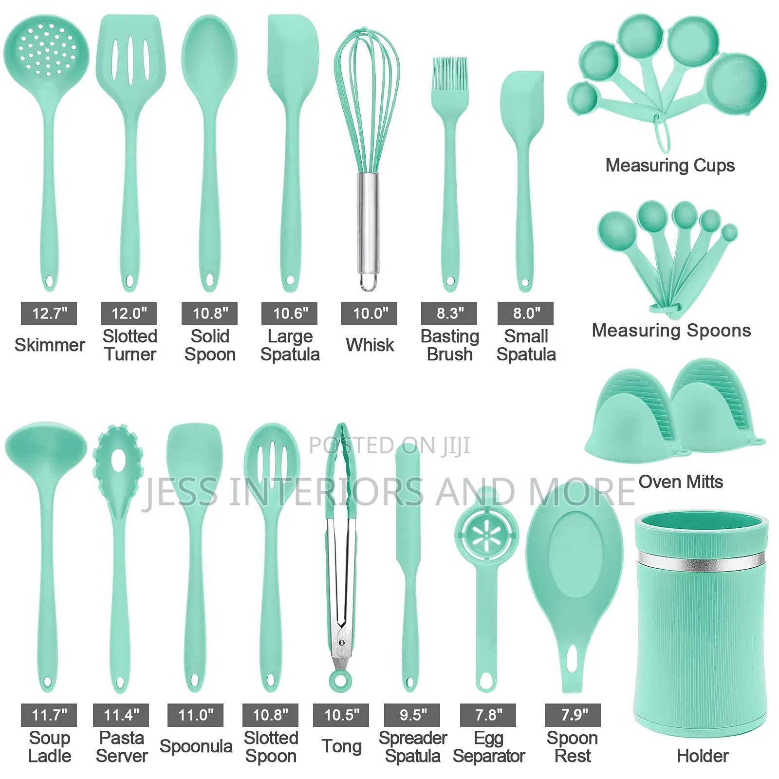 28pcs Silicone Kitchen Cooking Utensils Set