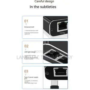 Gigabit Network Connector Two-Way Splitter Switch