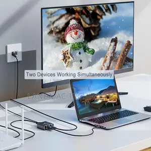 Gigabit Network Connector Two-Way Splitter Switch