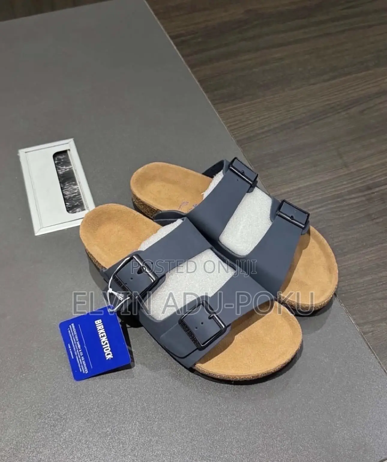 Birkenstock Arizona Flat Sandals ‘ Blue - Black ‘