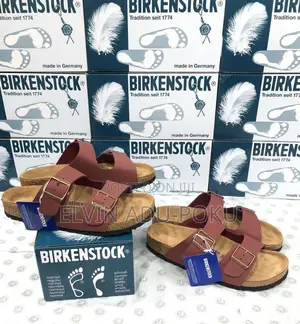 Birkenstock Arizona Flat Sandals ‘ Wine ‘