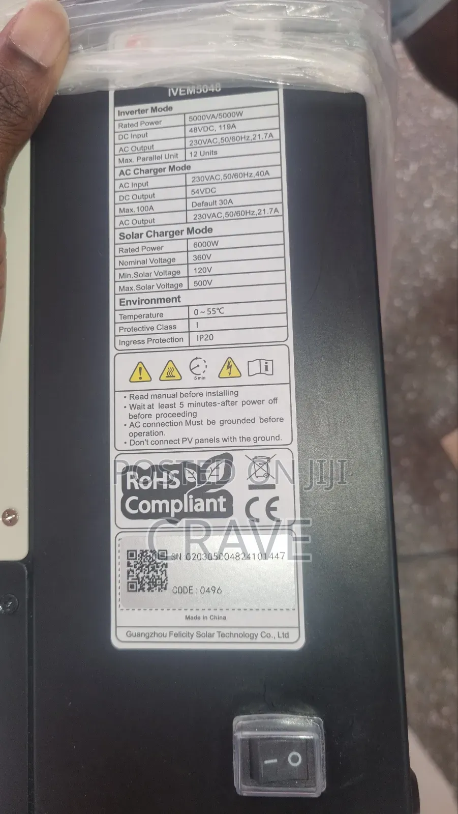 5kva Hybrid Solar Inverter