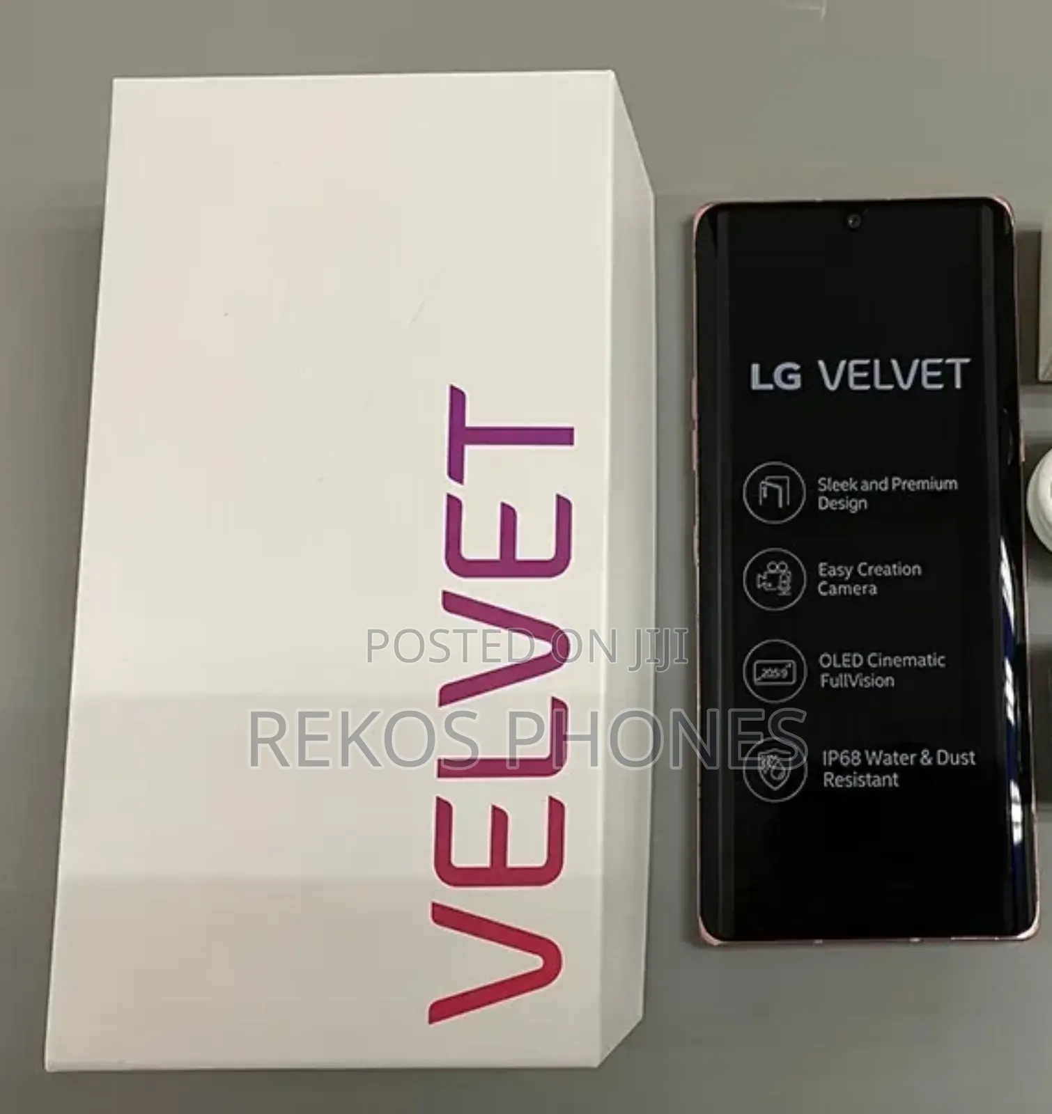 New LG Velvet 128 GB White