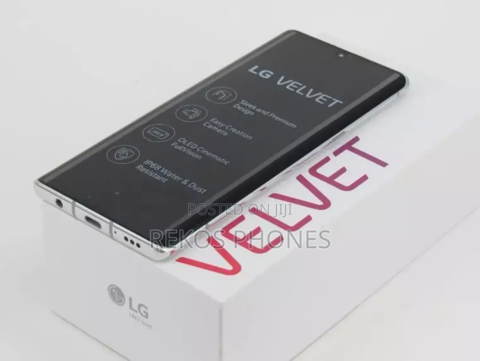 New LG Velvet 128 GB White