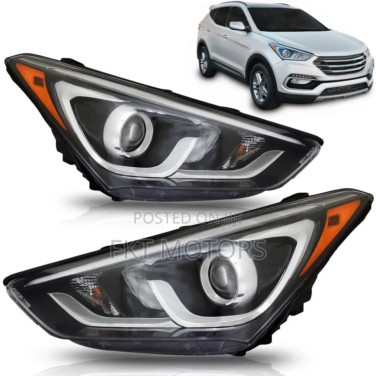 Hyundai Santa Fe Headlight 2016,2016,2017,2018,2019,2020